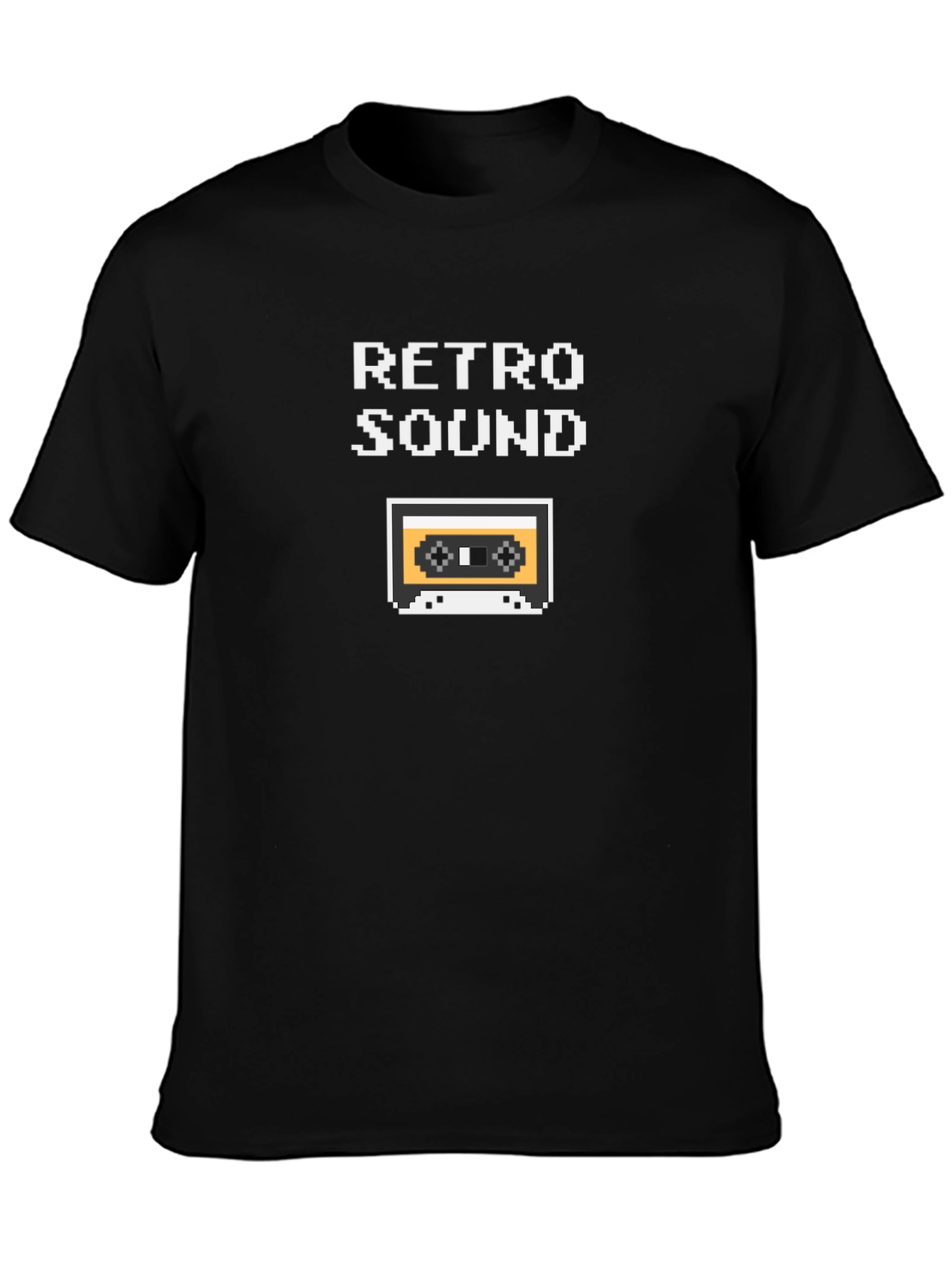 Retro Sound Pixel Art Graphic T-Shirt