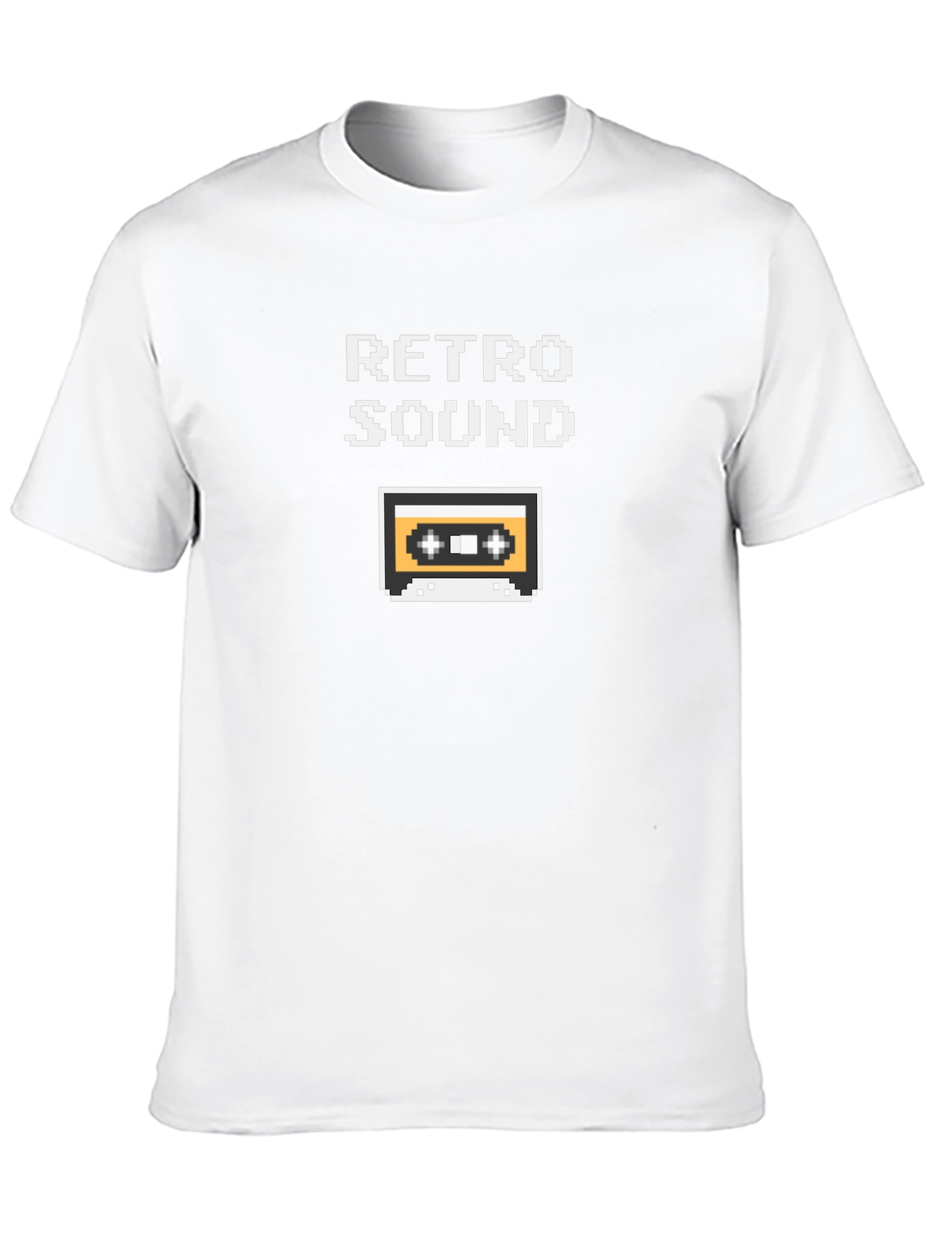 Retro Sound Pixel Art Graphic T-Shirt