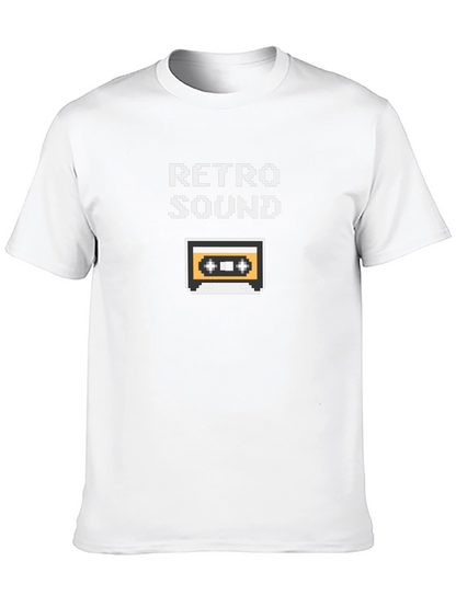 Retro Sound Pixel Art Graphic T-Shirt