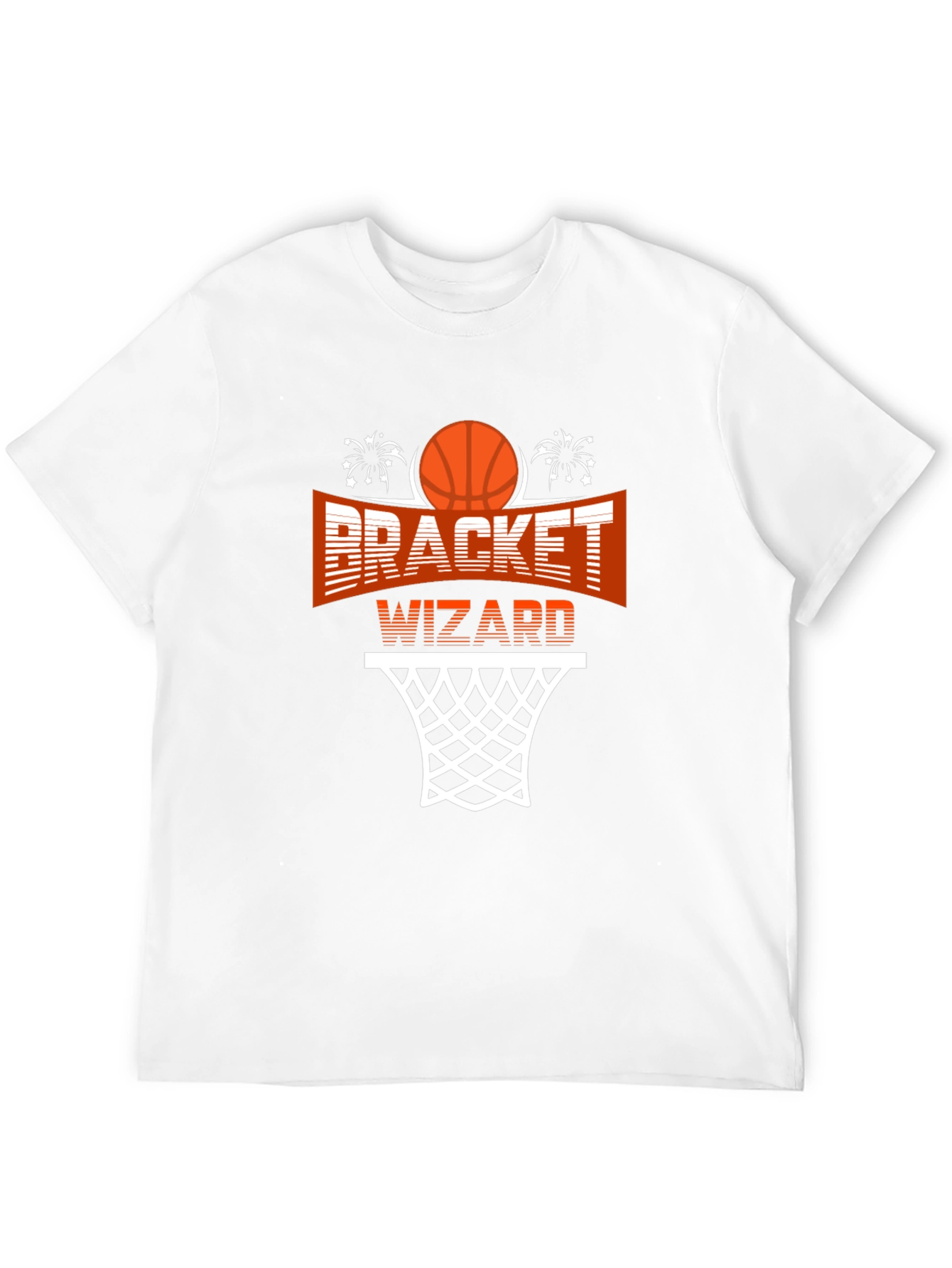 Bracket Wizard Graphic T-Shirt - Basketball Fan Apparel