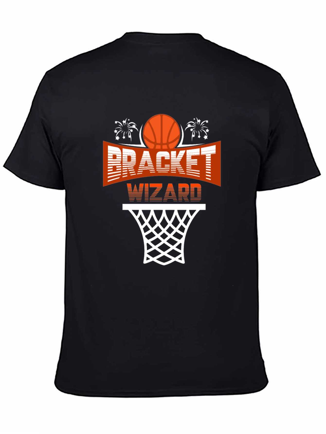 Bracket Wizard Graphic T-Shirt - Basketball Fan Apparel