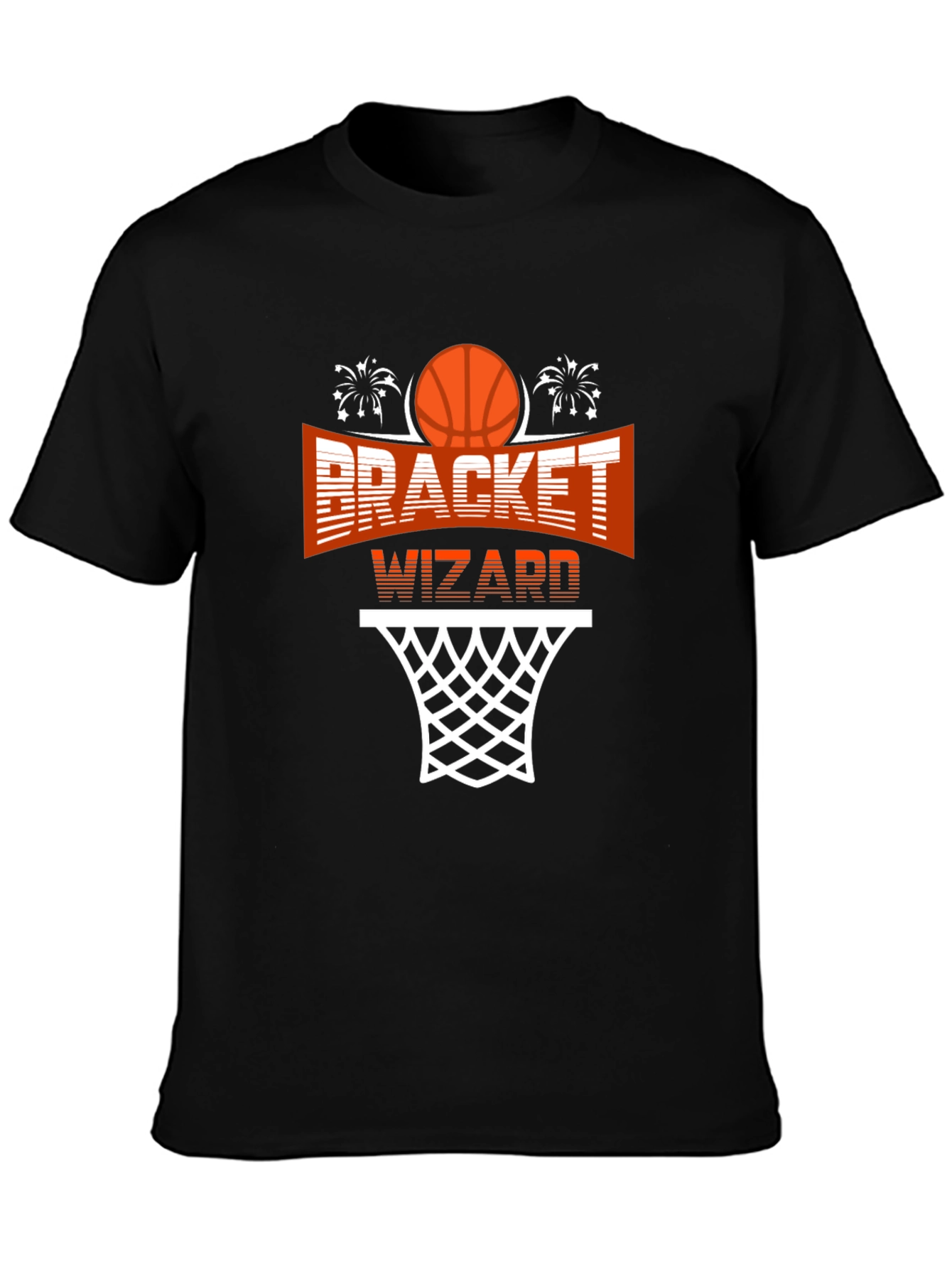 Bracket Wizard Graphic T-Shirt - Basketball Fan Apparel