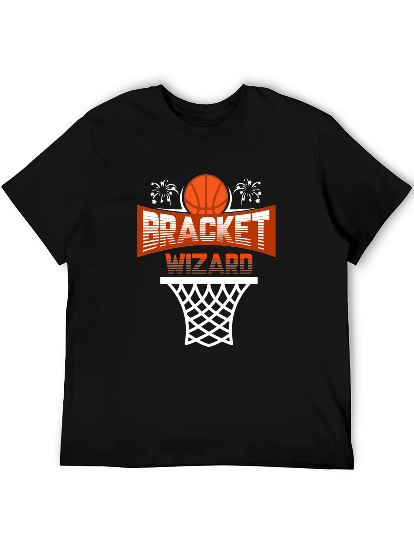Bracket Wizard Graphic T-Shirt - Basketball Fan Apparel