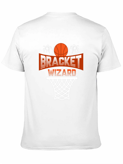 Bracket Wizard Graphic T-Shirt - Basketball Fan Apparel