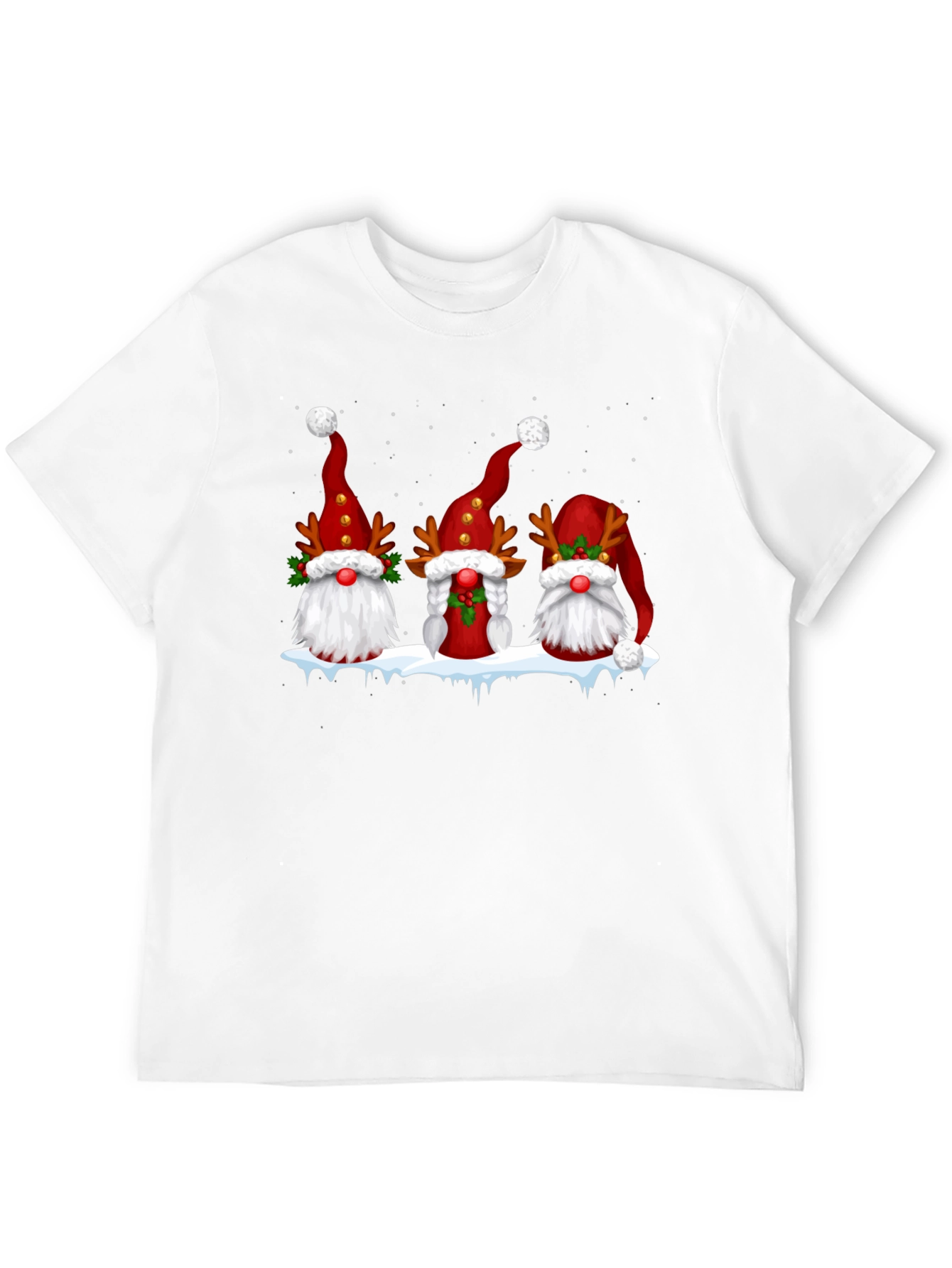Festive Gnome Christmas Graphic Tee