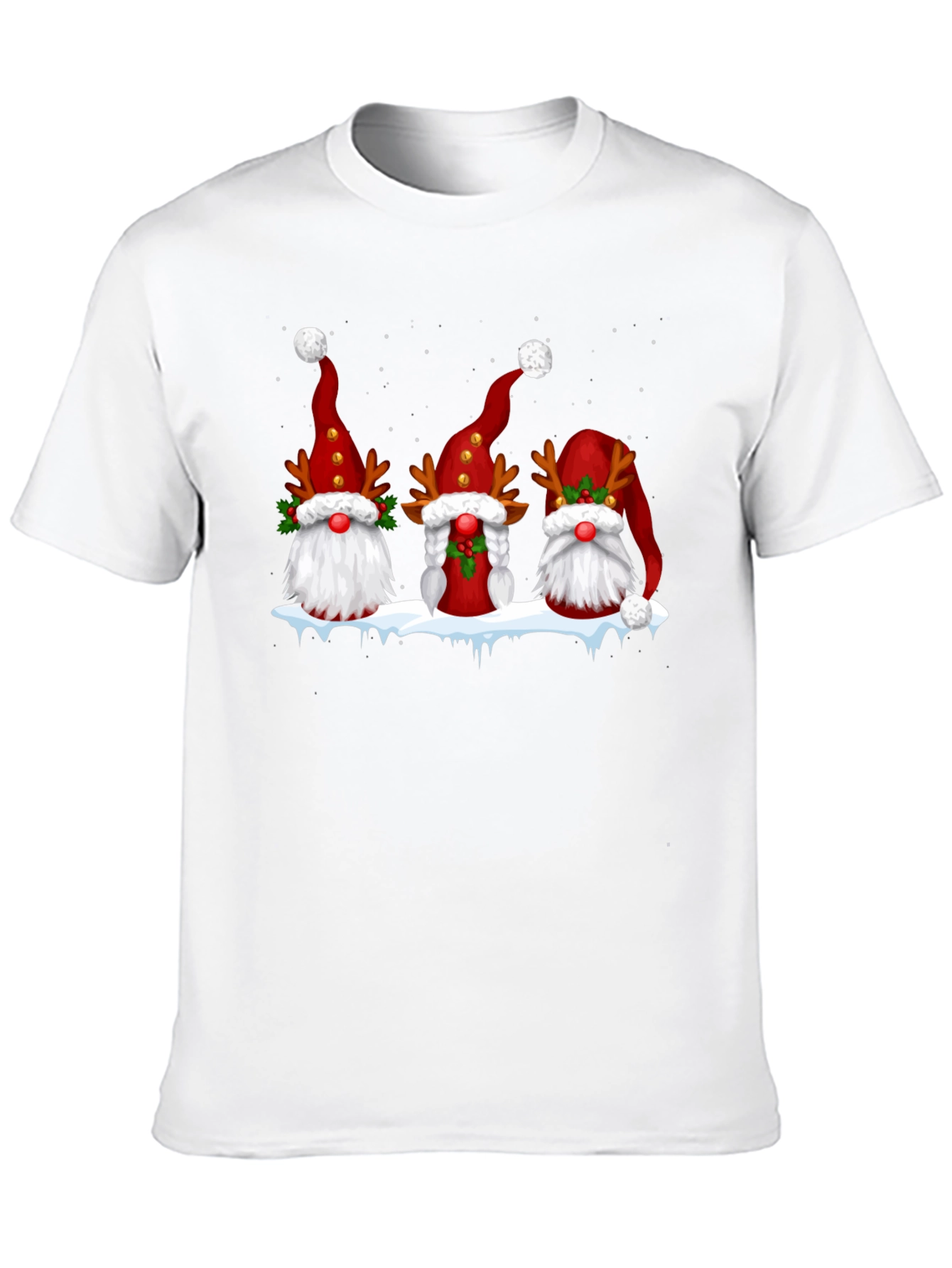 Festive Gnome Christmas Graphic Tee