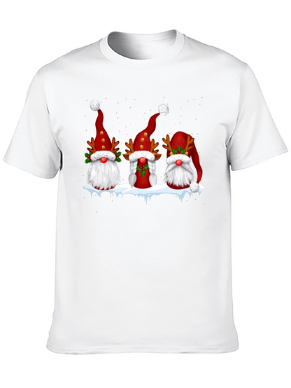Festive Gnome Christmas Graphic Tee