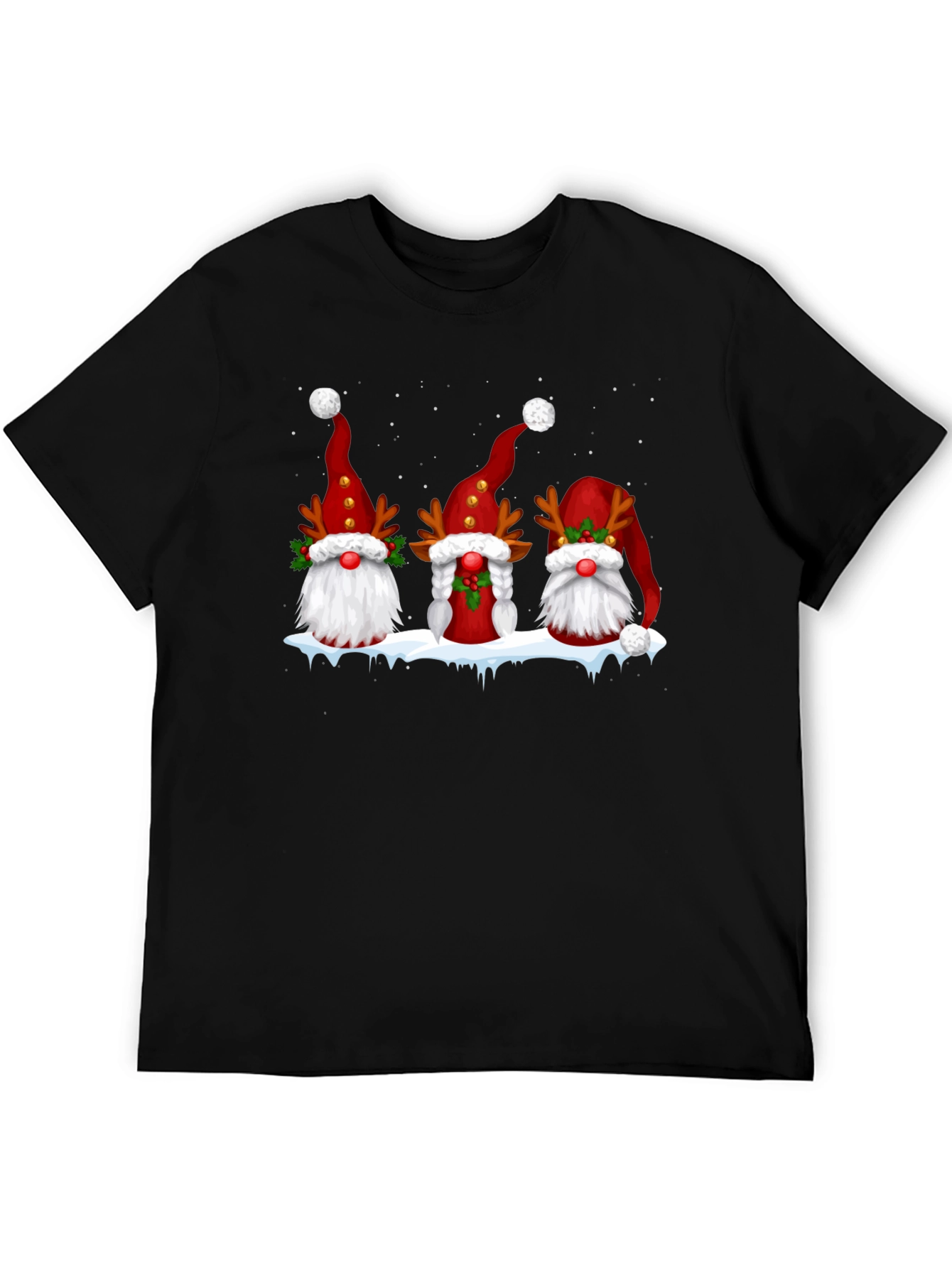 Festive Gnome Christmas Graphic Tee
