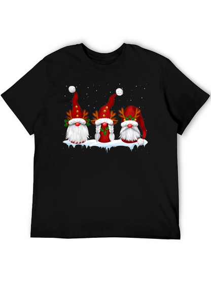 Festive Gnome Christmas Graphic Tee