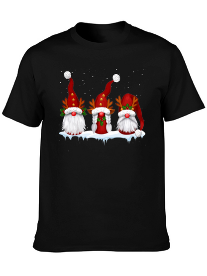 Festive Gnome Christmas Graphic Tee