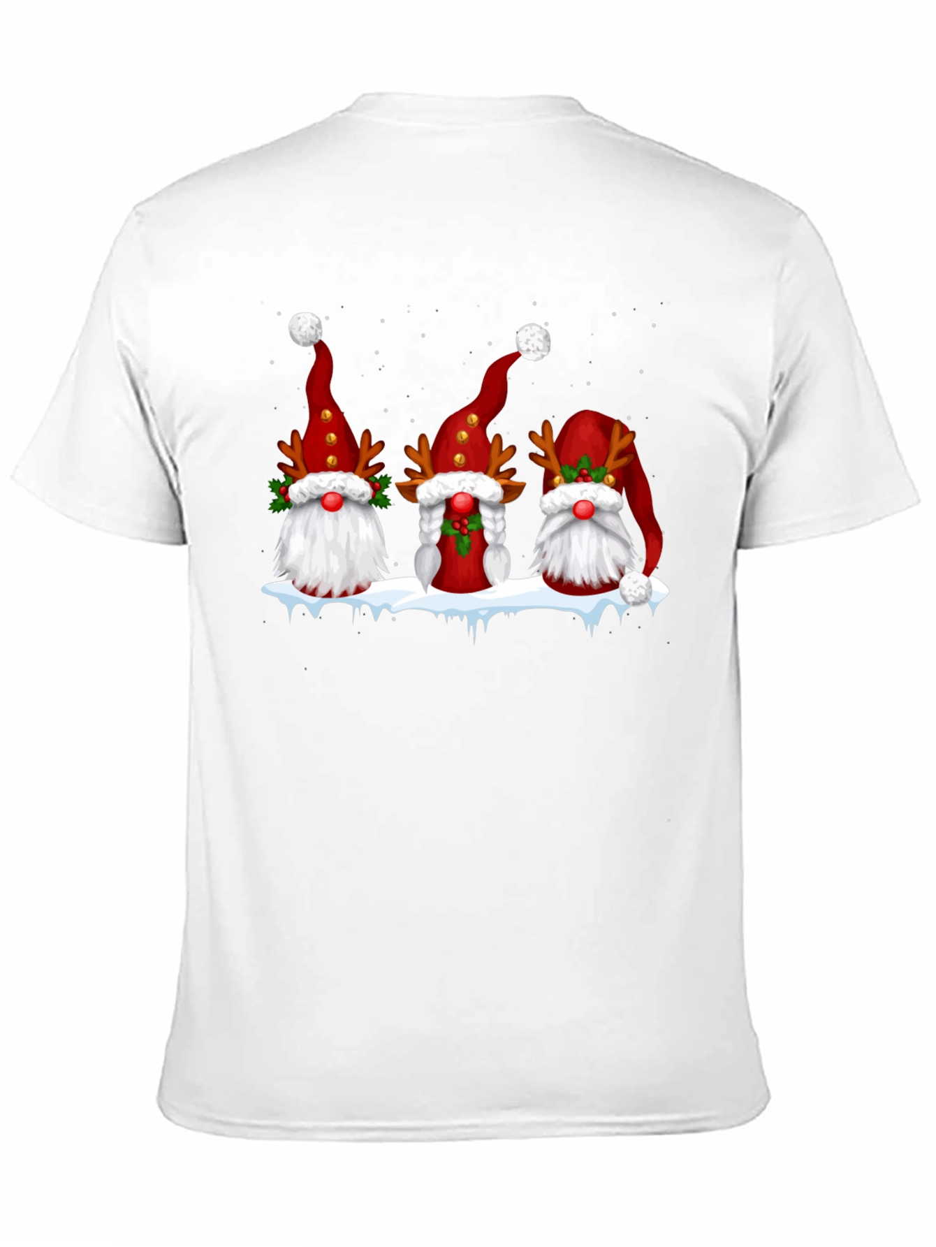 Festive Gnome Christmas Graphic Tee