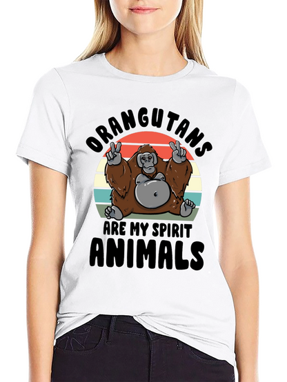 Orangutan Spirit Animal Graphic T-Shirt