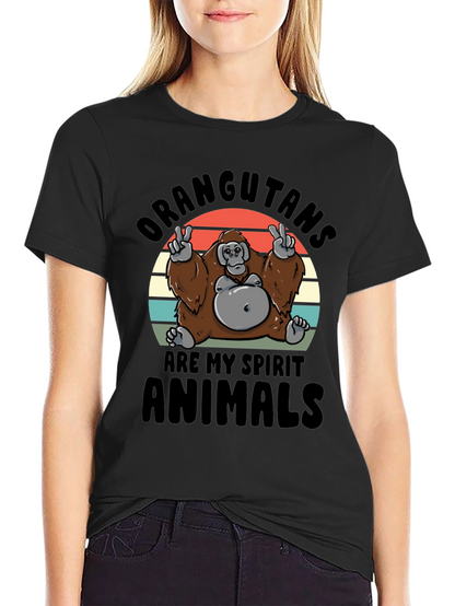 Orangutan Spirit Animal Graphic T-Shirt