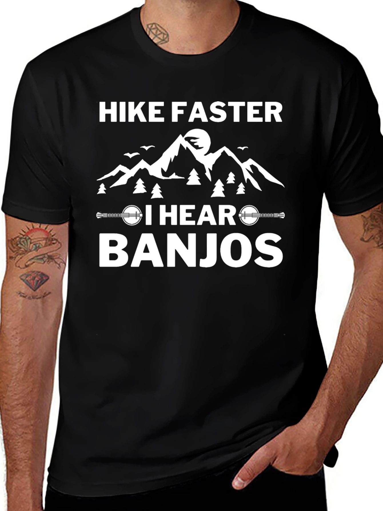 Hike Faster I Hear Banjos Graphic Tee