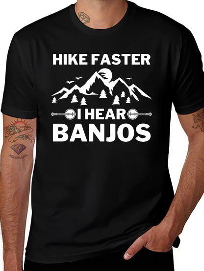 Hike Faster I Hear Banjos Graphic Tee