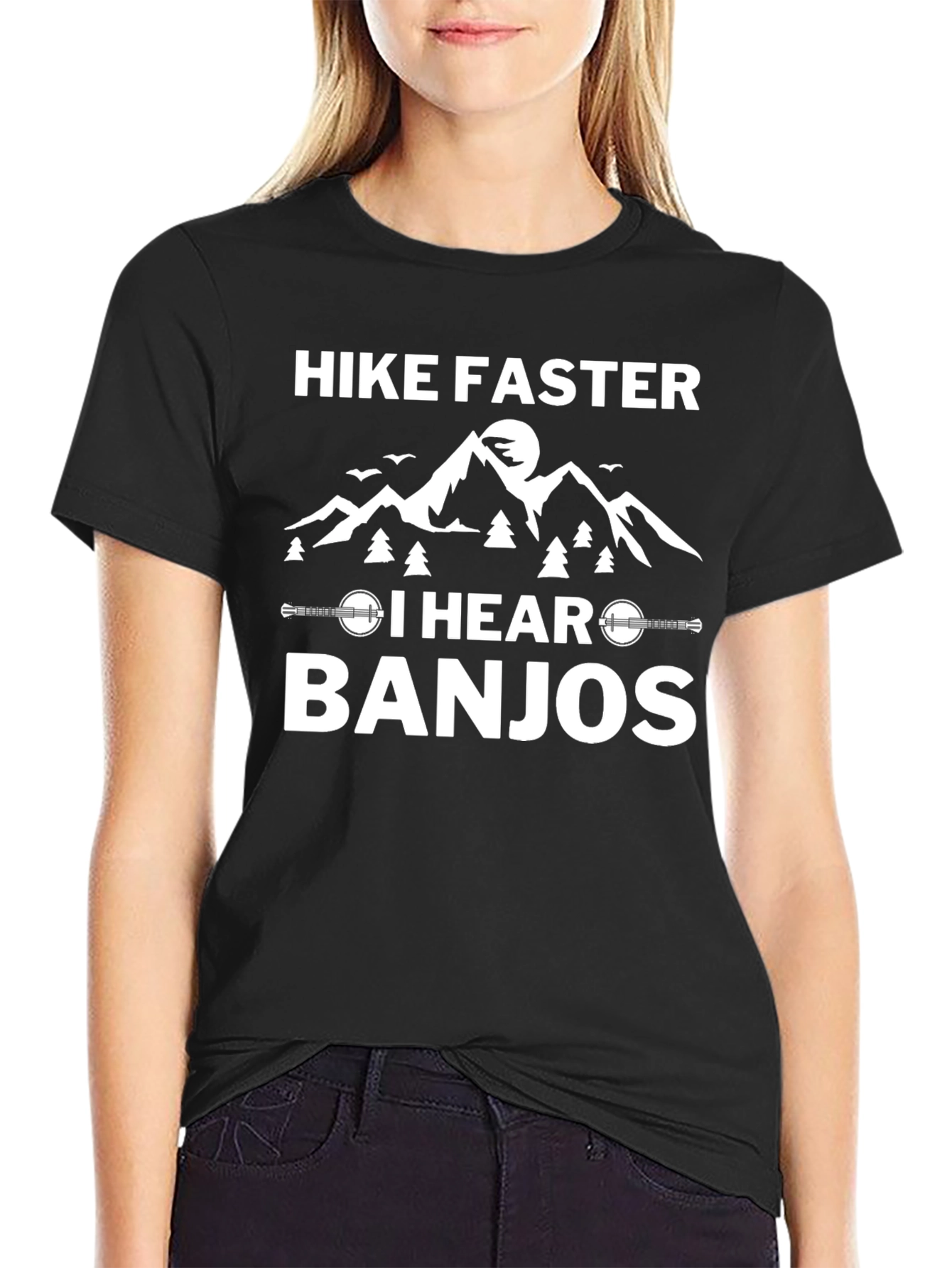 Hike Faster I Hear Banjos Graphic Tee