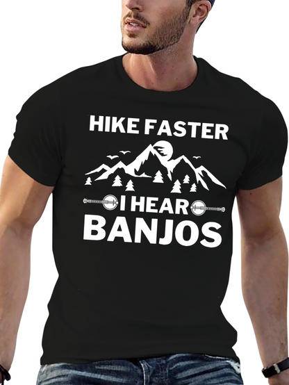 Hike Faster I Hear Banjos Graphic Tee