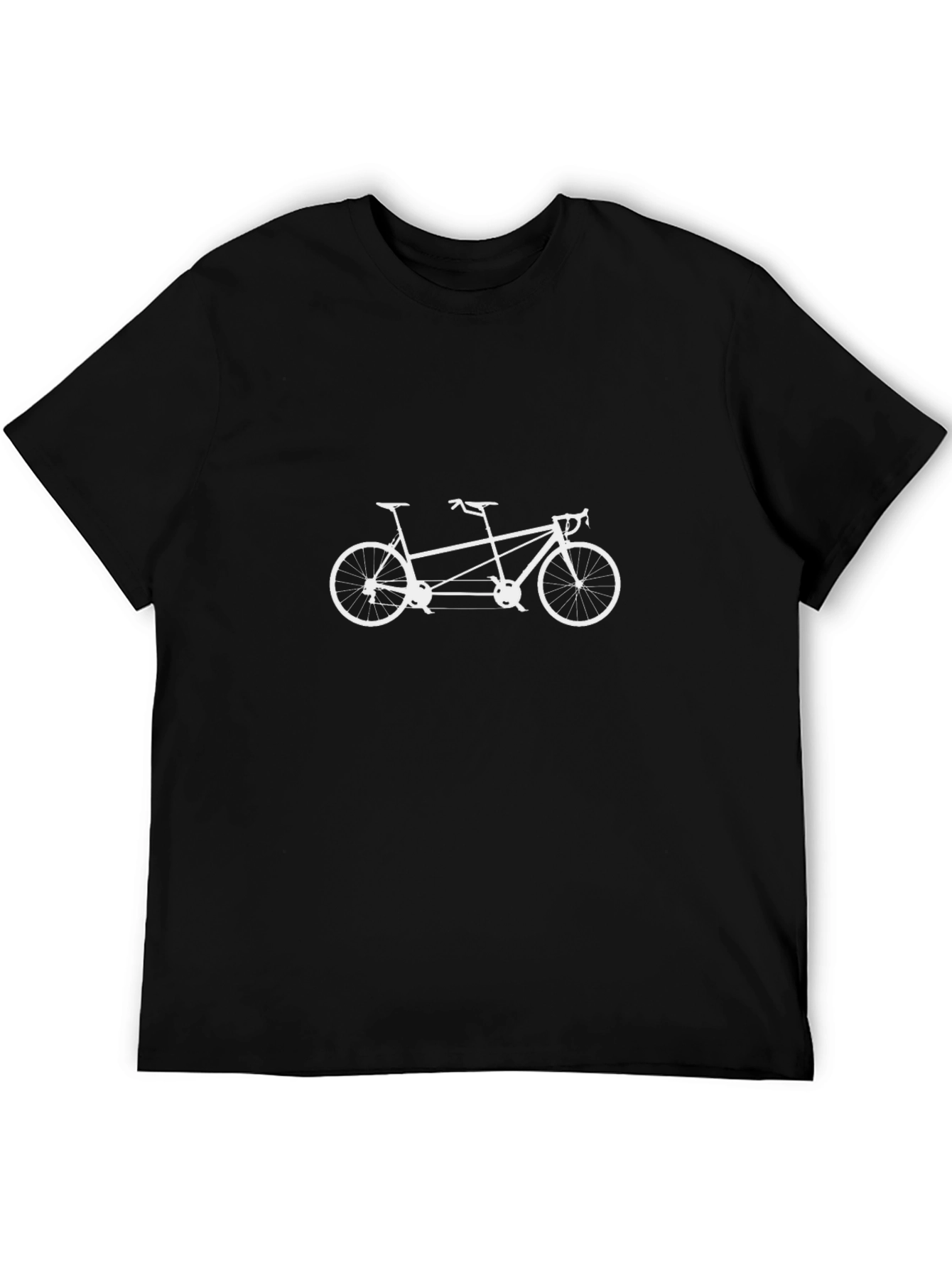 Tandem Bike Graphic Tee - Cycling Lovers T-Shirt