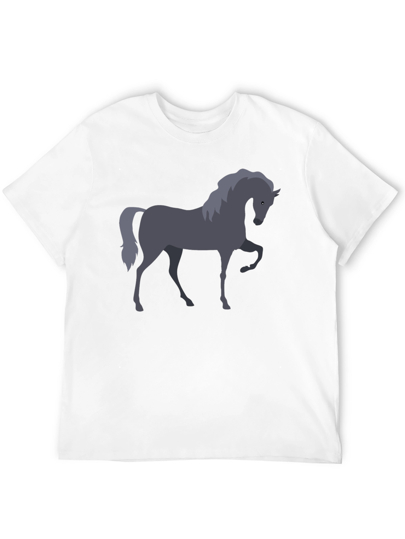 Horse Graphic T-Shirt - Black Cotton Tee
