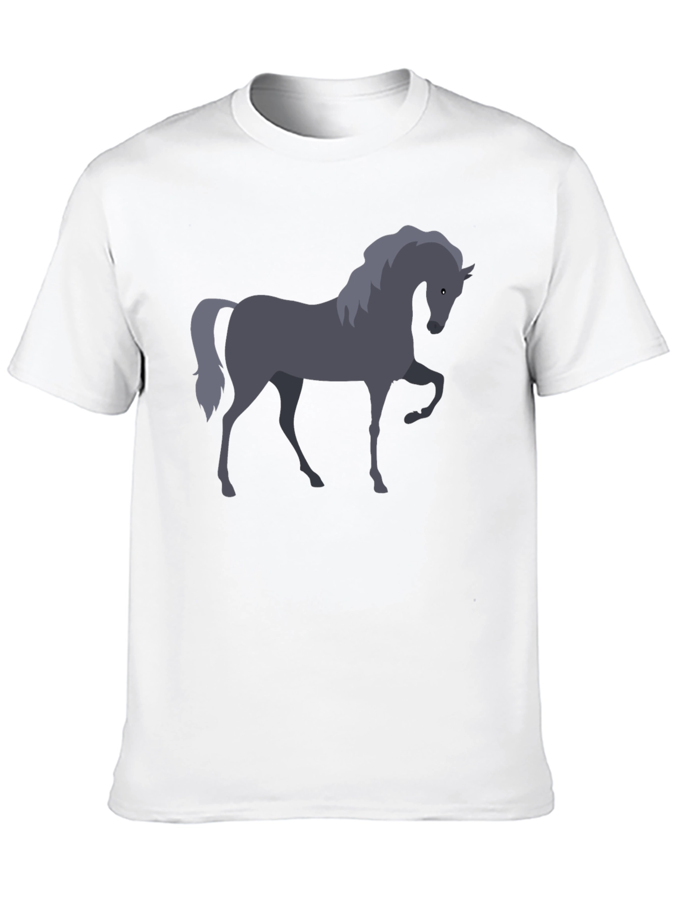 Horse Graphic T-Shirt - Black Cotton Tee