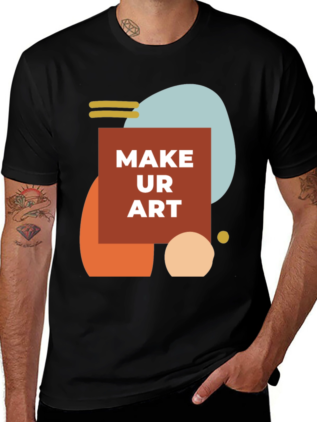 Make Ur Art Graphic Tee - Stylish Creative T-Shirt
