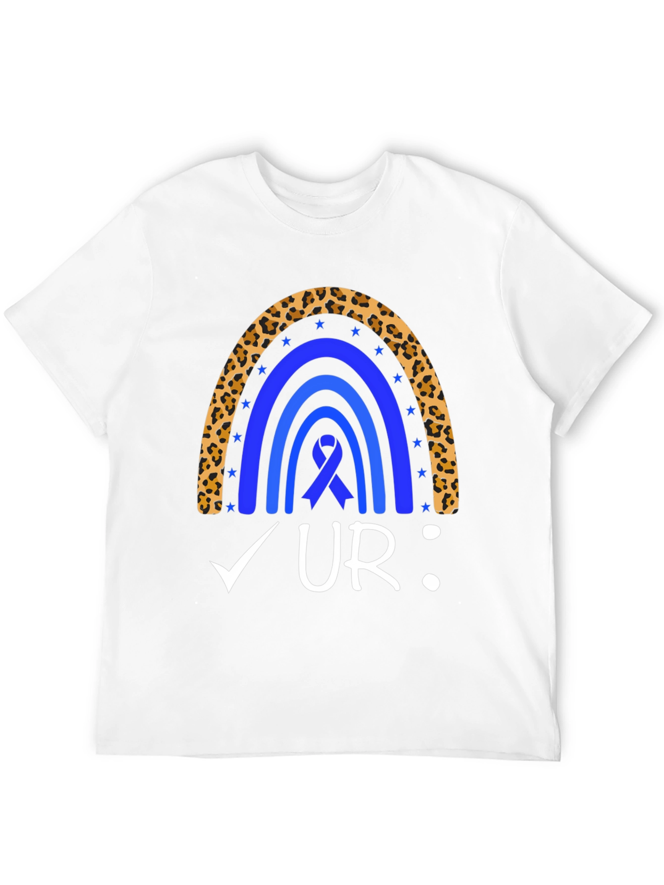 Colon Cancer Awareness Rainbow T-Shirt