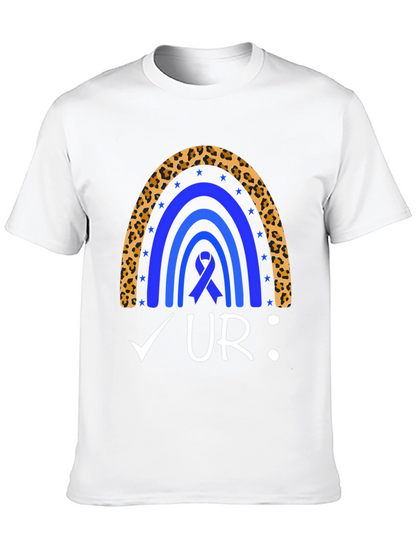 Colon Cancer Awareness Rainbow T-Shirt