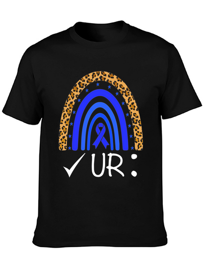 Colon Cancer Awareness Rainbow T-Shirt
