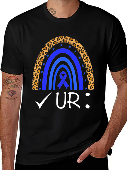 Colon Cancer Awareness Rainbow T-Shirt