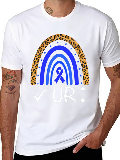 Colon Cancer Awareness Rainbow T-Shirt