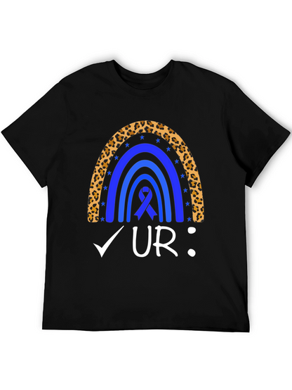 Colon Cancer Awareness Rainbow T-Shirt
