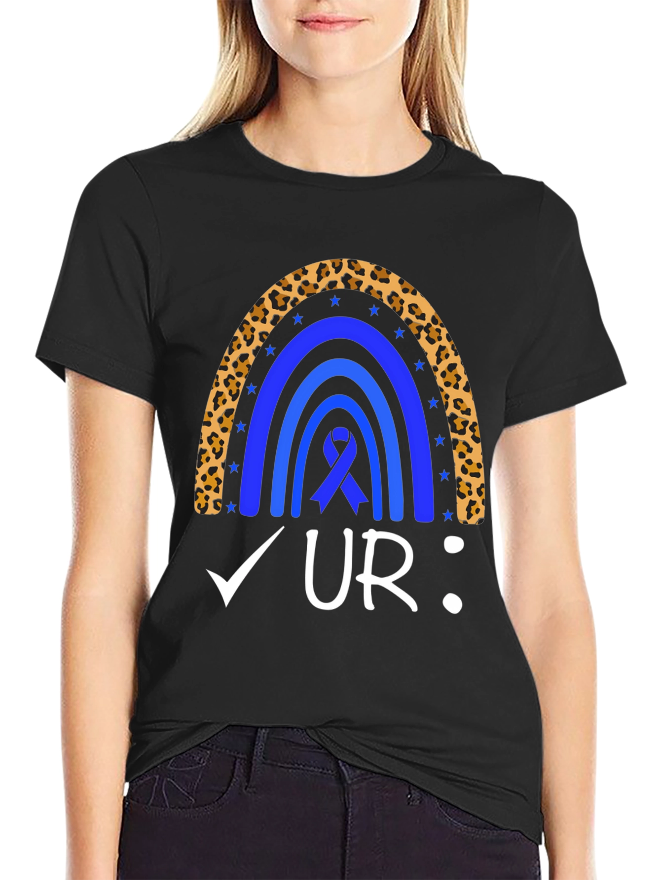 Colon Cancer Awareness Rainbow T-Shirt