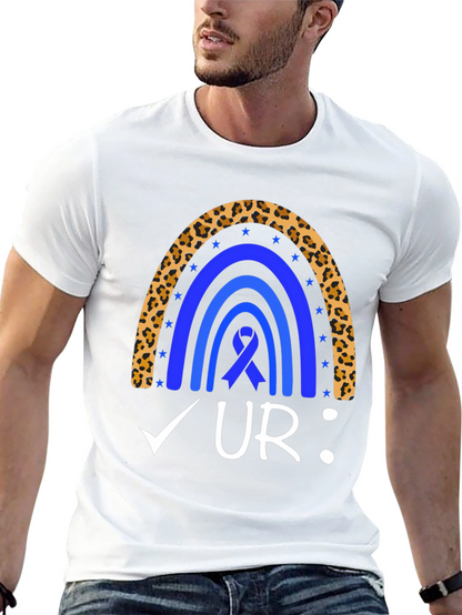 Colon Cancer Awareness Rainbow T-Shirt