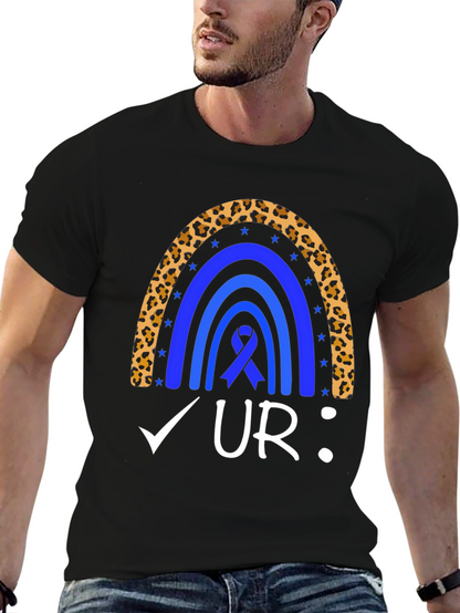 Colon Cancer Awareness Rainbow T-Shirt