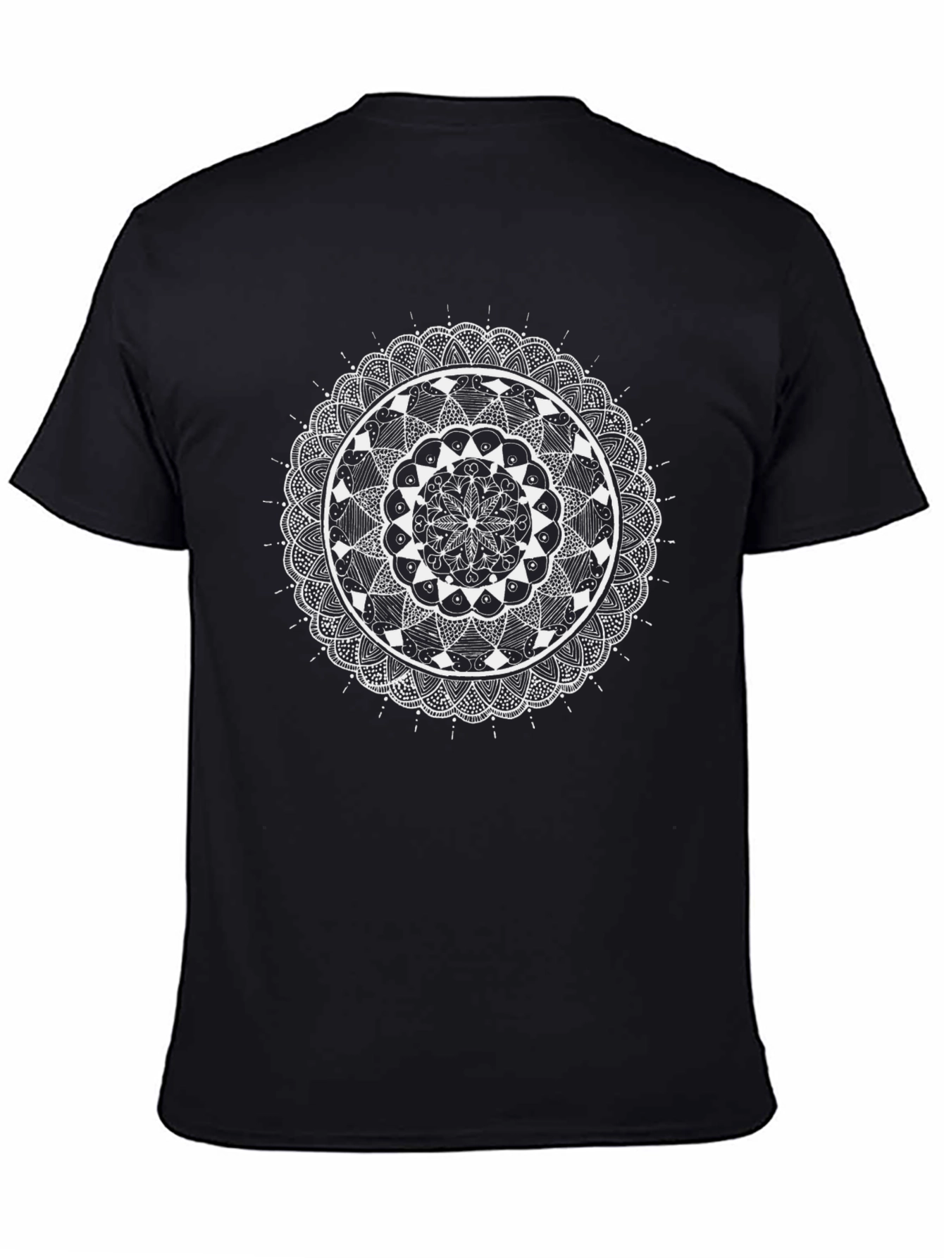 Mandala Art Black T-Shirt