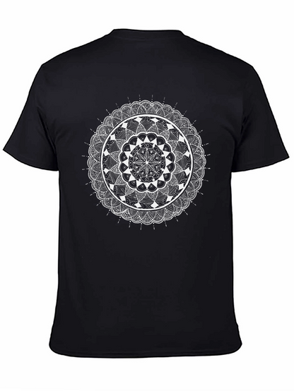 Mandala Art Black T-Shirt