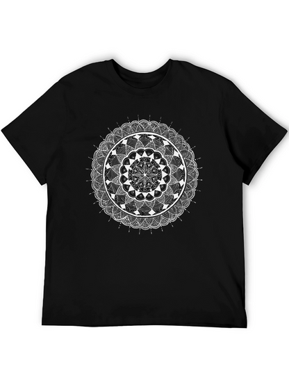 Mandala Art Black T-Shirt