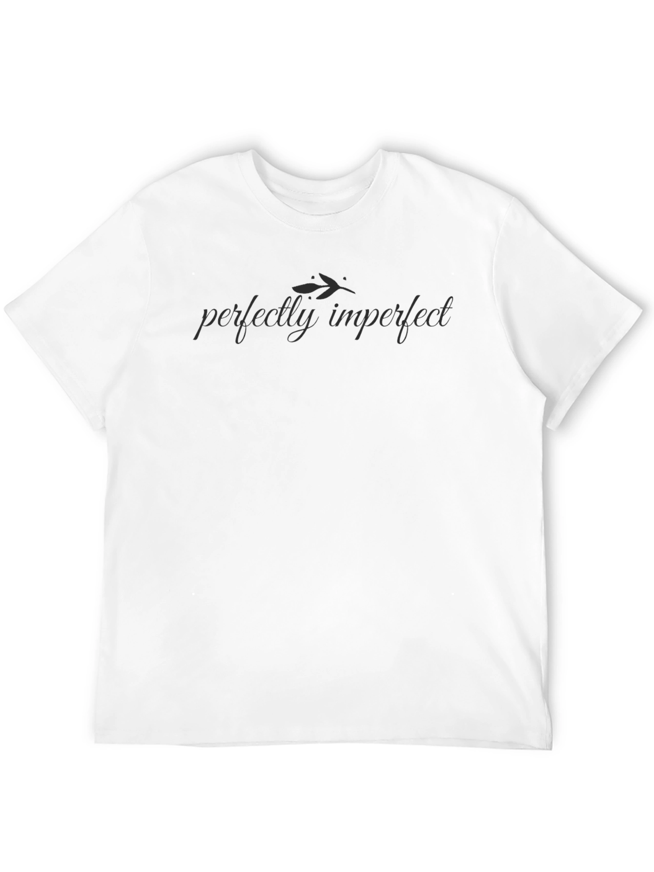 Perfectly Imperfect Black Graphic Tee