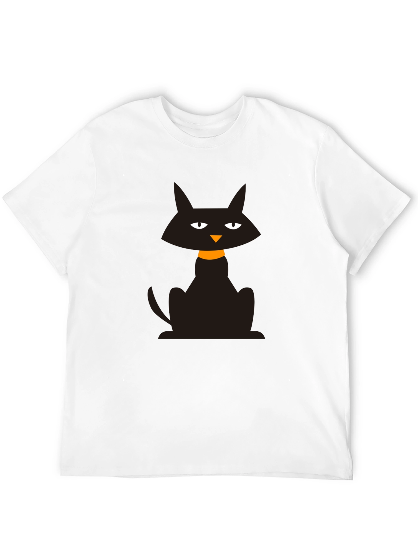 Black Cat Graphic T-Shirt - Halloween Style