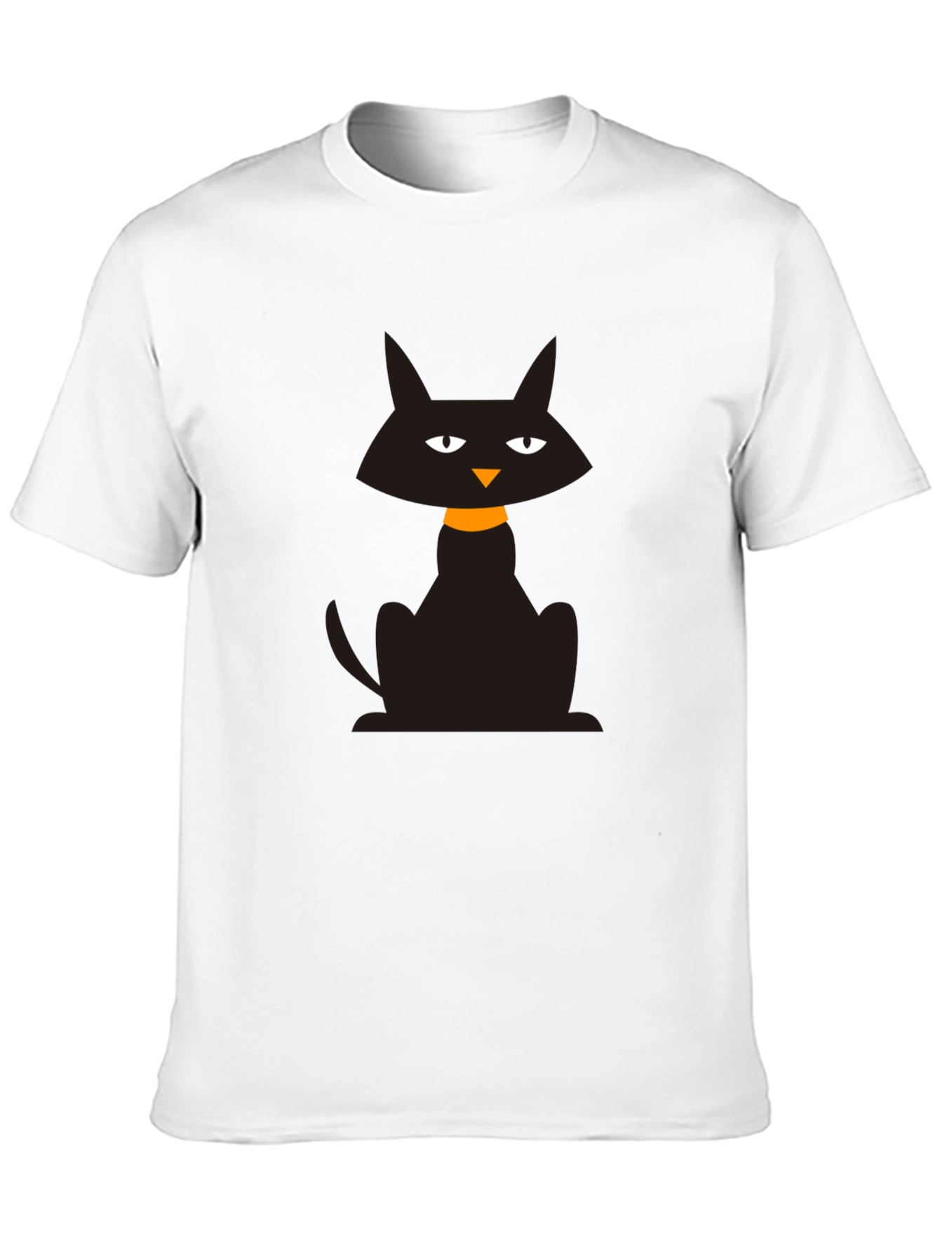 Black Cat Graphic T-Shirt - Halloween Style