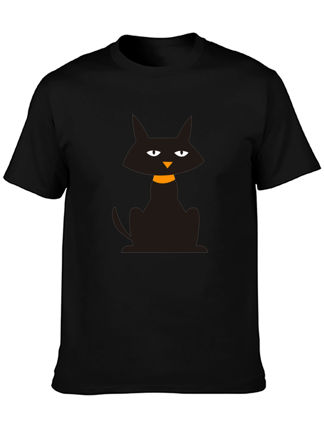 Black Cat Graphic T-Shirt - Halloween Style