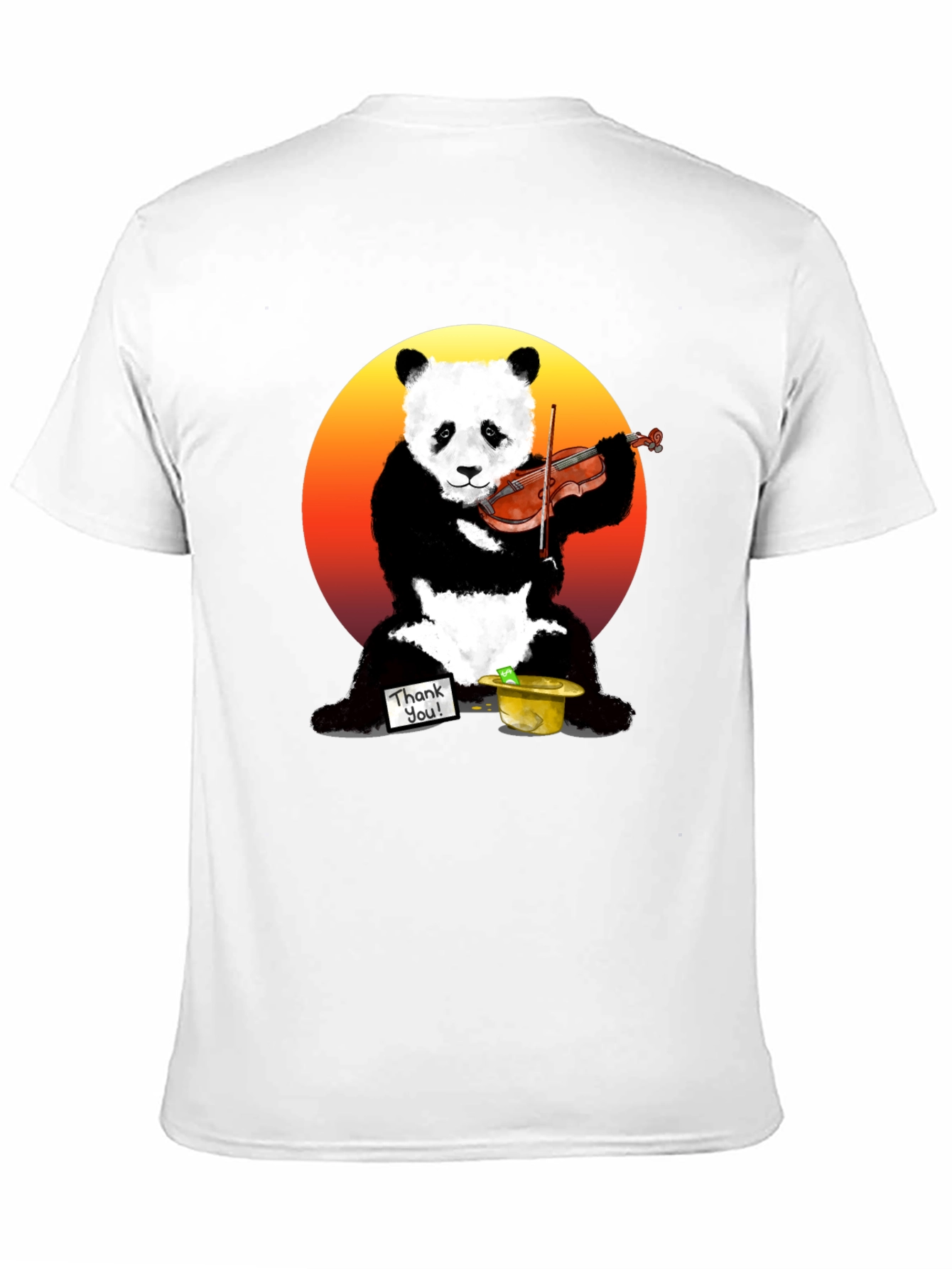 Panda Violinist Graphic Tee