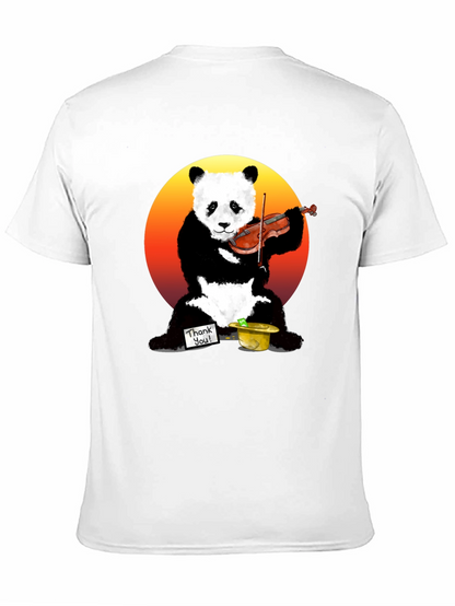 Panda Violinist Graphic Tee