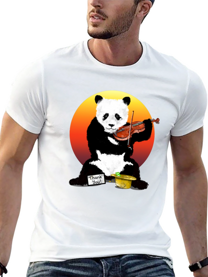 Panda Violinist Graphic Tee