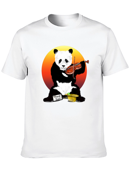 Panda Violinist Graphic Tee