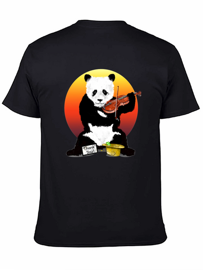 Panda Violinist Graphic Tee