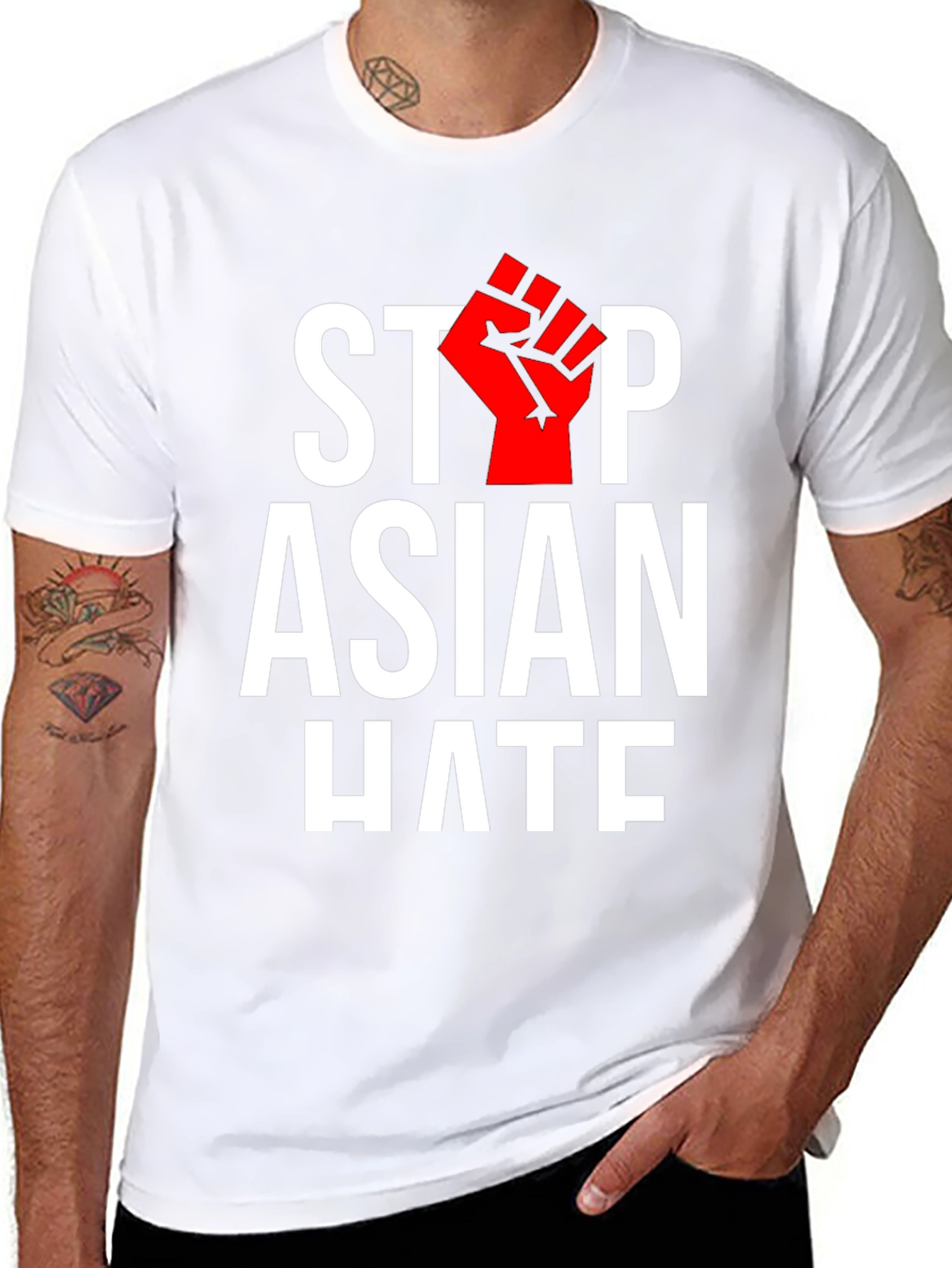 Stop Asian Hate T-Shirt - Black