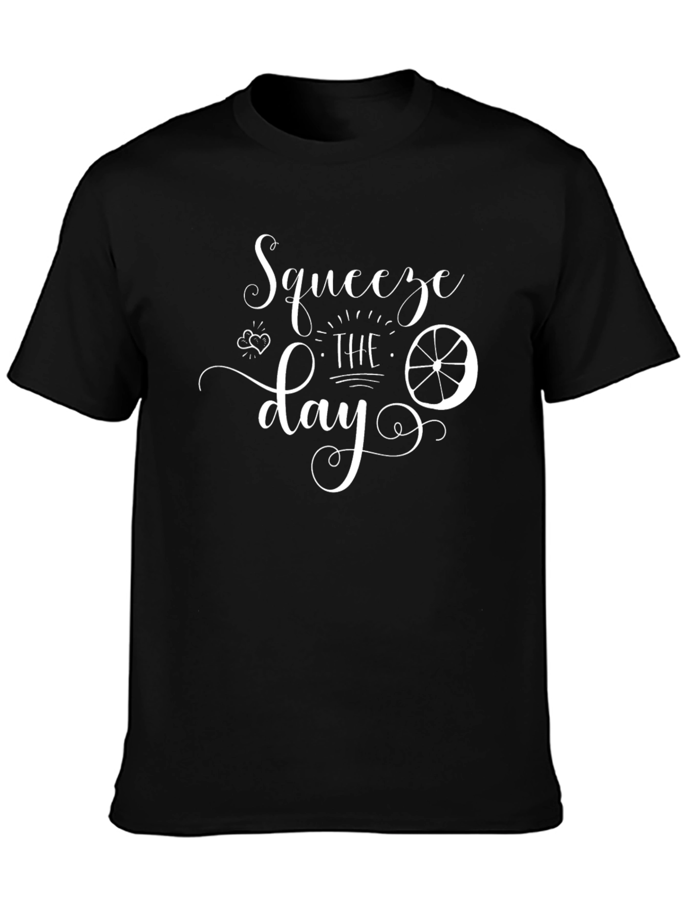 Squeeze The Day Black Graphic Tee