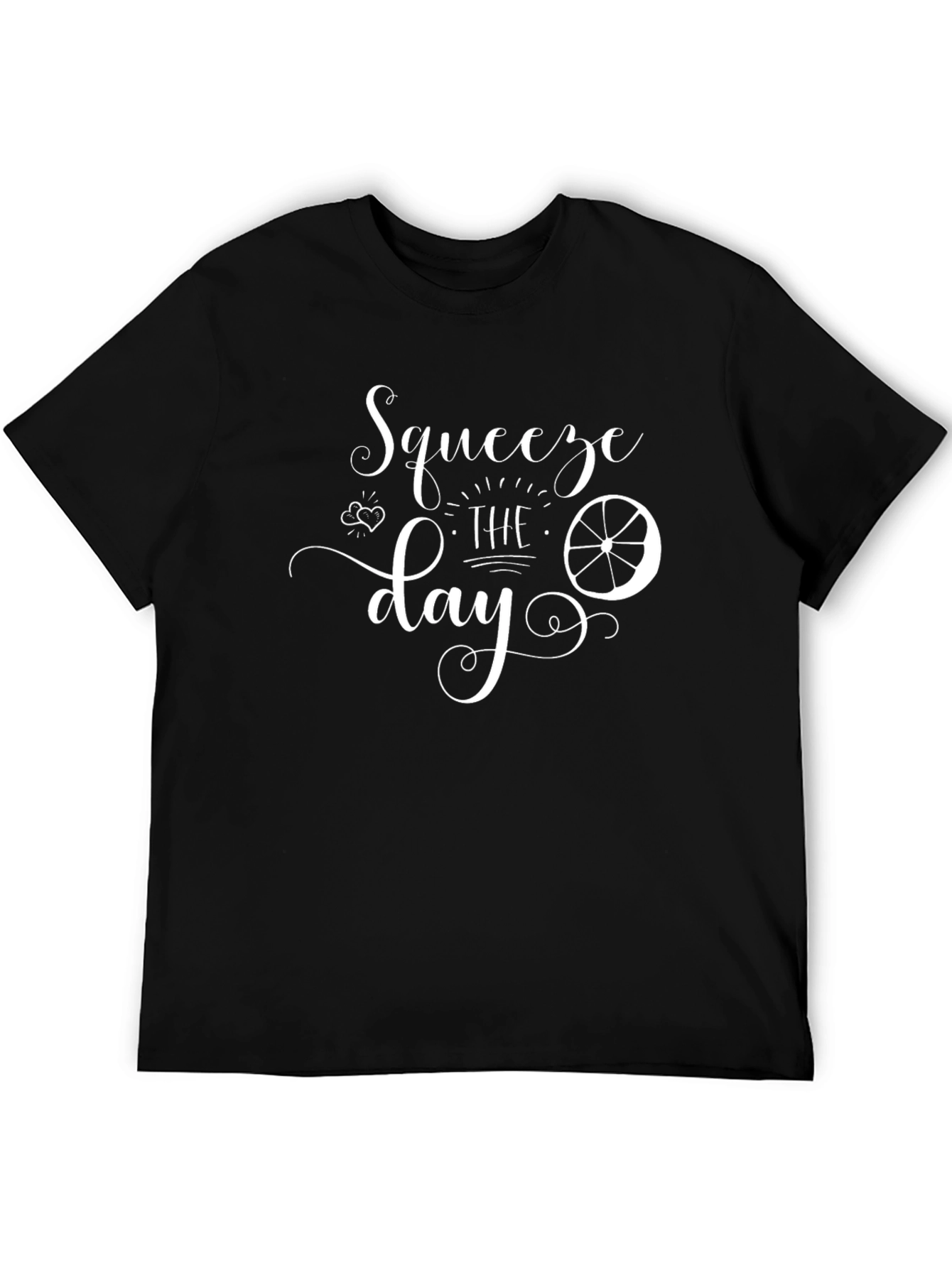 Squeeze The Day Black Graphic Tee