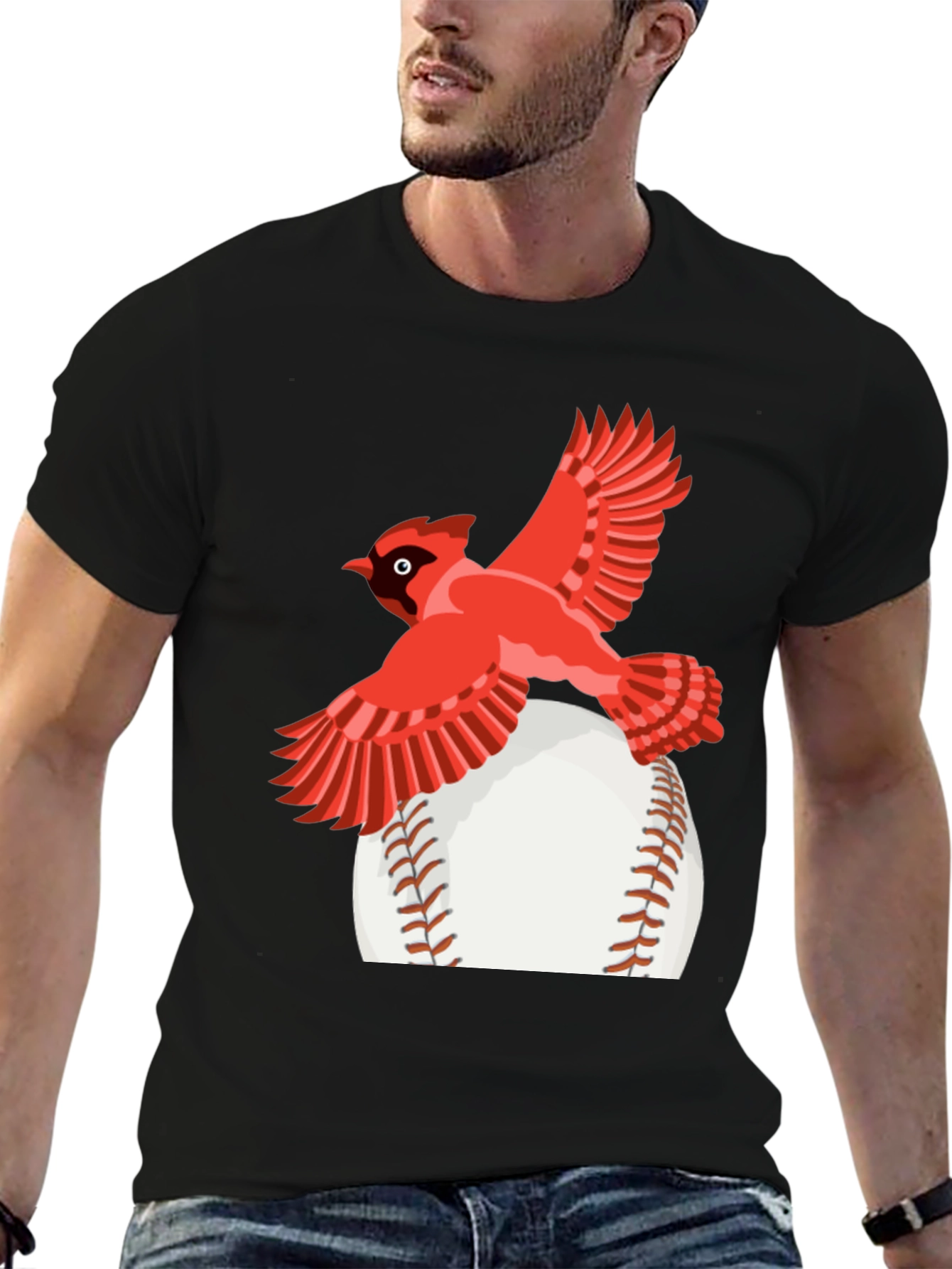 Cardinal Baseball Graphic T-Shirt